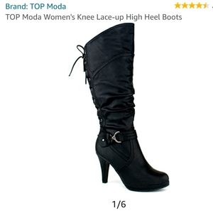 Brand New!!!> Black lace up boots!